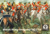 British Heavy Dragoons 1812-1815 (12 horses and 12 riders)