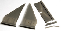 Canards with lowered flaps for SAAB 37 Viggen