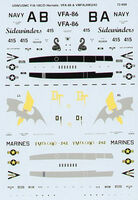 McDonnell-Douglas F/A-18 C/D Hornets (2 schemes)