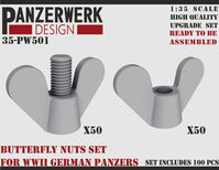 Butterfly Nuts Set For WWII German Panzers