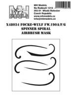 Focke-Wulf Fw.190A/F/G spinner spiral airbrush mask - Image 1