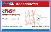 Messerschmitt Bf-110 D/E/F/G - full Radar aerials conversion FuG 202/212 (for Dragon, Eduard and Fujimi kits)