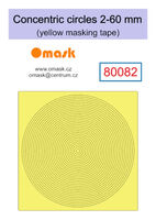 Concentric Circles 2-60mm (Yellow Masking Tape) - Image 1
