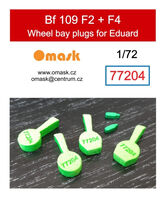 Messerschmitt Bf 109 F-2 / F-4 Wheel Bay Plugs (for Eduard kits) - Image 1