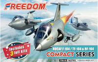 Lockheed F-104 / TF-104 / RF-104 Starfighter (Compact Series - Include 3 Kits)