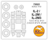 IL-2 / IL-2M / IL-2M3 (TOKO/ ZVEZDA) + wheels masks