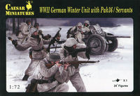 WWII German Winter Unit with Pak 36 / Servants - Image 1