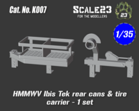 HMMWV Ibis Tek rear cans & tire carrier - 1 pc - Image 1