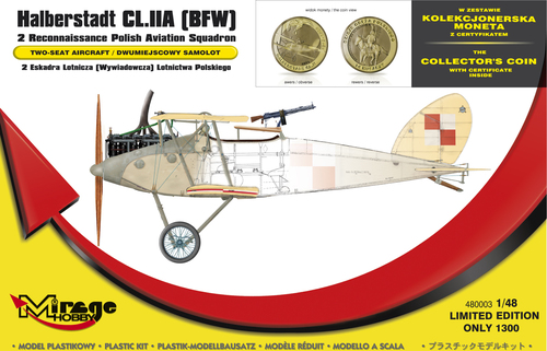 Halberstadt CL.IIA [BFW] 2 Eskadra Lotnicza Lotnictwa POLSKIEGO (z NUMIZMATEM) - Image 1