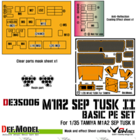 M1A2 Tusk Basic PE set with Mask seal (for Tamiya 1/35) - Image 1