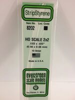 "O" Scale Polystyrene Strip (35 cm) 0,56 x 0,56 mm (2 x 2) (1 pc)