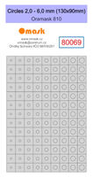 Circles 2,0 - 6,0 mm (130 x 90 mm) Oramask Foil - Image 1