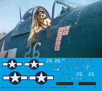 F4U-1D Corsair No. 26 Pilot 1st Lt. Jeremiah J OKeefe, VMF-323, Okinawa, April 1945
