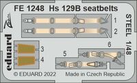 Hs 129B seatbelts STEEL HOBBY 2000/HASEGAWA - Image 1