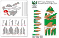 A4/V-2 Airbrush mask Gezackt /Ragged camouflage - Image 1