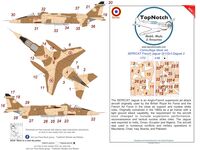 French Sepecat Jaguar Gr.1/Gr.3 - Daguet 2 Camoflage Mask Set (for Airfix, Esci, Heller, Italeri and Kitty Hawk Model kits) - Image 1