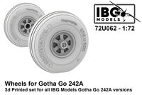 Gotha Go-242 A-1 / Go-244 - Wheels (3D-Printed / for IBG Models kits)