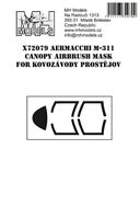 Aermacchi M-311 canopy airbrush mask for Kovozávody Prostějov - Image 1