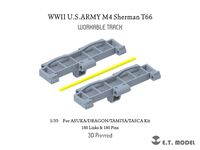 WWII U.S.Army M4 Sherman T66 Workable Track (For Asuka/Dragon/Tamiya/Tasca Kit) - Image 1