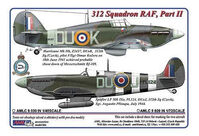 312 th Squadron RAFPart II -2 decal version:Hurricane Mk.IIb andSpitfire LF Mk.IXe - Image 1