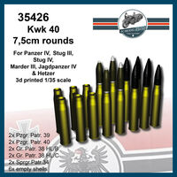 Kwk 40 7,5cm Rounds For Panzer IV, Stug III, Stug IV, Marder III, Jagdpanzer IV And Hetzer - Image 1