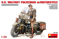 U.S. MILITARY POLICEMAN w/MOTORCYCLE - Image 1