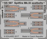 Spitfire Mk.IX seatbelts STEEL   EDUARD