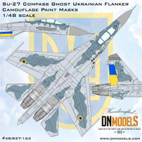 Su-27 Compass Ghost Ukrainian Flanker Camouflage Paint Masks - Image 1