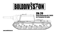 Zik 20 (Resin Conversion Kit For Trumpeter KV Tanks)