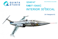 F-104A/C 3D-Printed and coloured Interior on decal paper - Image 1