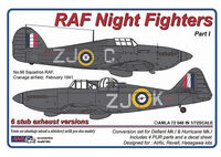 RAF Night Fighters Part I -Hurricane Mk.I &Defiant Mk.I Conversion Set (for Airfix, Revell and Hasegawa kits)