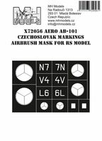 Aero Ab-101 Czechoslovak markings airbrush mask