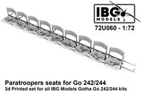 Gotha Go-242A-1 / Go-244 - Paratroopers Seats (3D-Printed / for IBG Models kits)