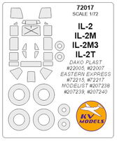 IL-2 / IL-2M / IL-2M3 / IL-2Т (DAKO PLAST/ EASTERN EXPRESS/ MODELIST) + wheels masks